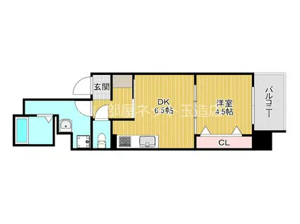 FOREST COURT南大江公園(1DK/5階)の間取り写真