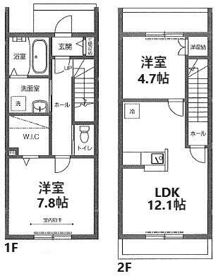 エピナールイースト(2LDK/1階)の間取り写真