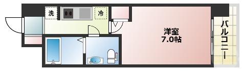 セレニテ東三国ミラク(1K/3階)の間取り写真