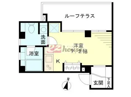 ベルメゾン鷺宮(ワンルーム/3階)の間取り写真