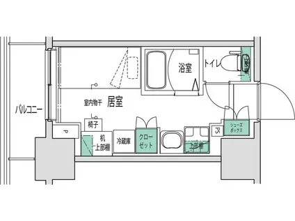 キャンパスヴィレッジ溝の口(ワンルーム/11階)の間取り写真