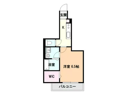 ディアコート東所沢(1K/1階)の間取り写真