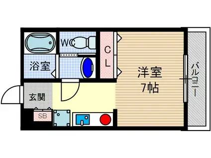 ラ・ルナ(1K/1階)の間取り写真