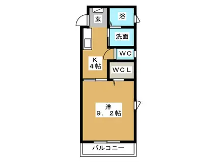 ST.VILLAGE III(1K/3階)の間取り写真