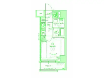 ベルシード横濱吉野町マキシヴ(1K/9階)の間取り写真