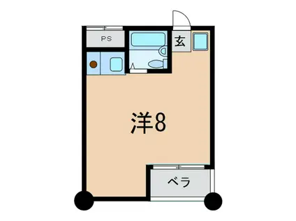 アルコーブ王子(ワンルーム/5階)の間取り写真