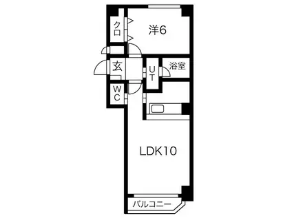 レジーナN20(1LDK/5階)の間取り写真