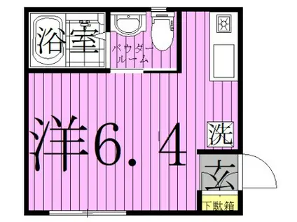 リシェス北千住(ワンルーム/2階)の間取り写真