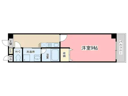 FLAT GOATLE(1K/5階)の間取り写真