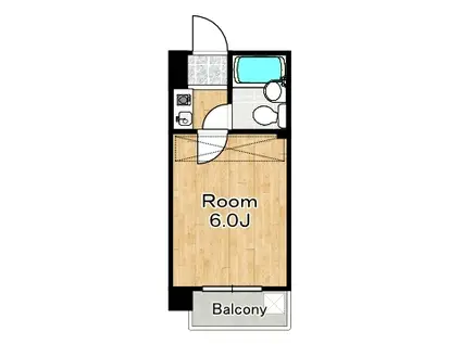 セレストパレ(1K/3階)の間取り写真