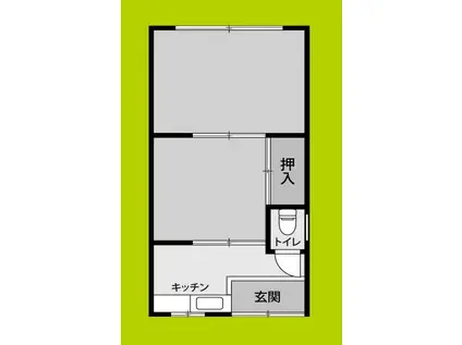 今川文化(2K/2階)の間取り写真