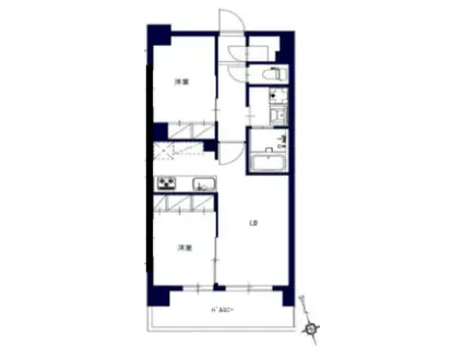 センチュリー八王子ルミエール(1SLDK/8階)の間取り写真