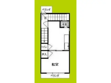 北区長柄3丁目マンション(1DK/2階)の間取り写真