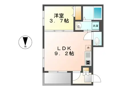 レクセラ新栄(1LDK/1階)の間取り写真