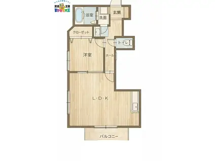 LEGEND(1LDK/2階)の間取り写真