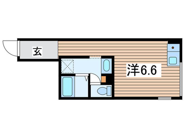 TANOSHIME荘(ワンルーム/1階)の間取り写真