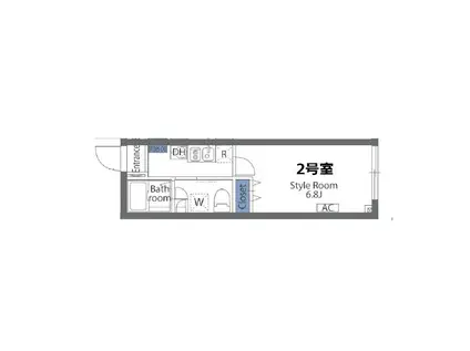 アヴァンタージュ大井町(1K/4階)の間取り写真