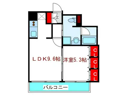 南堀江アパ-トメントグランデ(1LDK/11階)の間取り写真
