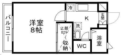 ティエラ多賀城2号館(1K/1階)の間取り写真