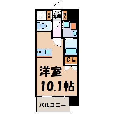 プレサンス丸の内レジデンスII(ワンルーム/5階)の間取り写真