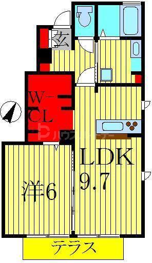 レスポワールアヤ(1LDK/1階)の間取り写真