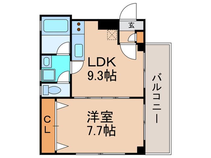 KANE JIYUUGAOKA(1LDK/3階)の間取り写真