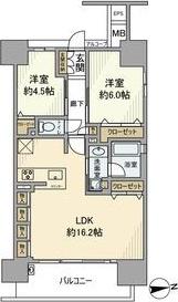 プレサンスロジェ名古屋黄金通(2LDK/4階)の間取り写真