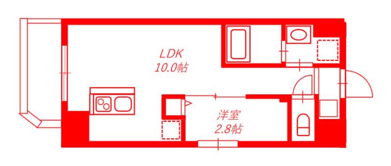 リヴシティ横濱末吉町弐番館(1LDK/3階)の間取り写真
