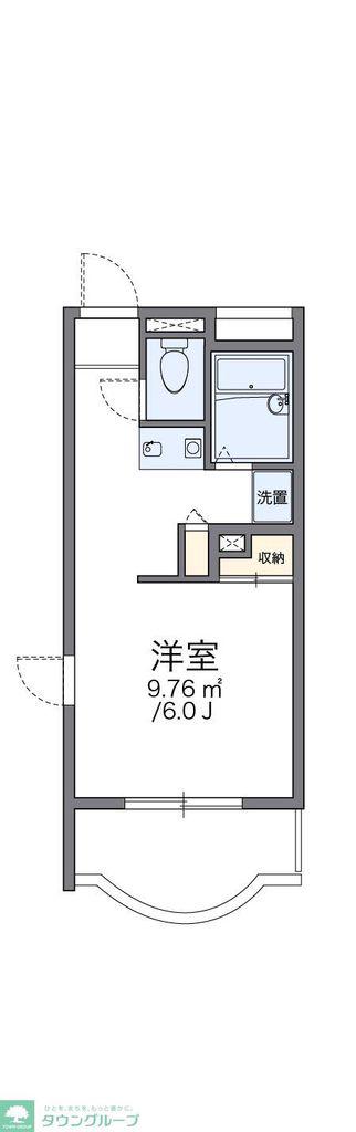 レオパレスパティオ(1K/5階)の間取り写真