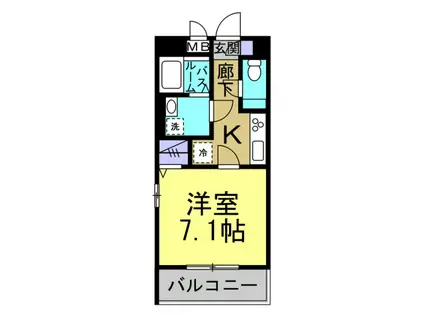 リコルテ キュステ(1K/3階)の間取り写真