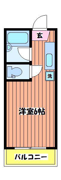 セントラルコーポクロッカス(1K/3階)の間取り写真
