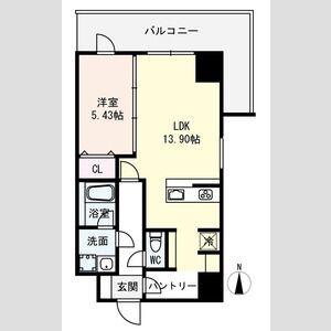 SAIDAIJI TERRACE(1LDK/3階)の間取り写真