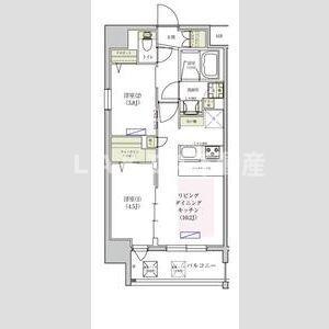 アーバネックス東梅田(2LDK/8階)の間取り写真