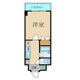 プレール東神田(1K/5階)の間取り写真