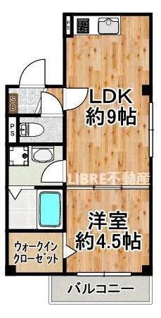 GRACIA西九条(1LDK/3階)の間取り写真