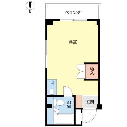 Bモード池上(ワンルーム/2階)の間取り写真