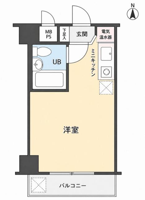 エレガンス東高円寺(ワンルーム/2階)の間取り写真