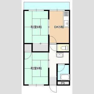 第1広田マンション(2DK/1階)の間取り写真