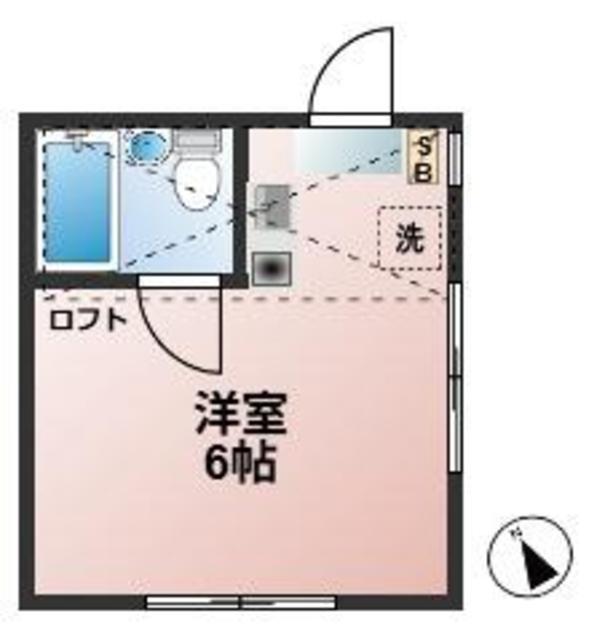 センチュリーNO1成増(ワンルーム/2階)の間取り写真