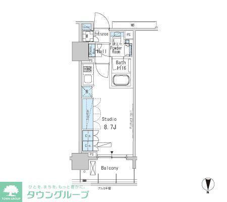 パークアクシス蒲田ステーションゲート(ワンルーム/10階)の間取り写真
