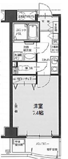 神戸アスタカレッジ(1K/9階)の間取り写真