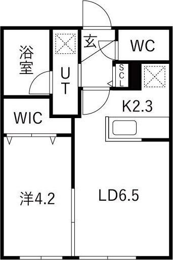 ACTIVAT元町アクティベイト(1LDK/4階)の間取り写真
