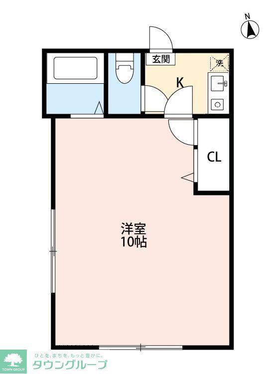 プレステージュナポリ(1K/1階)の間取り写真