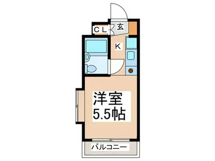 TOP長津田NO.2(1K/6階)の間取り写真