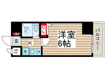アーバンヒルズ平井(1K/8階)の間取り写真