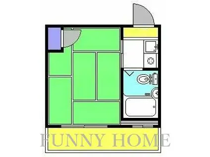 横須賀荘(1K/2階)の間取り写真