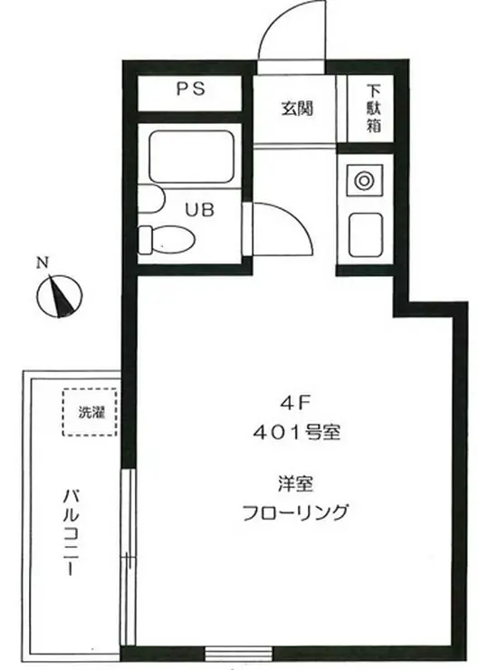 ハイホーム第2綾瀬 4階階 間取り