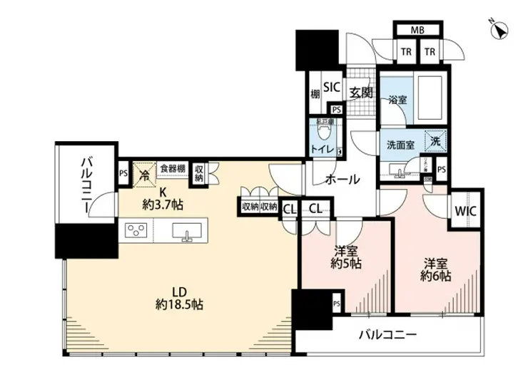 ブランズ愛宕虎ノ門 9階階 間取り