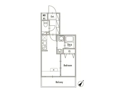 GRAN PASEO OSHIAGEII(1LDK/2階)の間取り写真