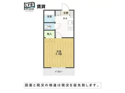 ハイツM&I(1K/3階)の間取り写真